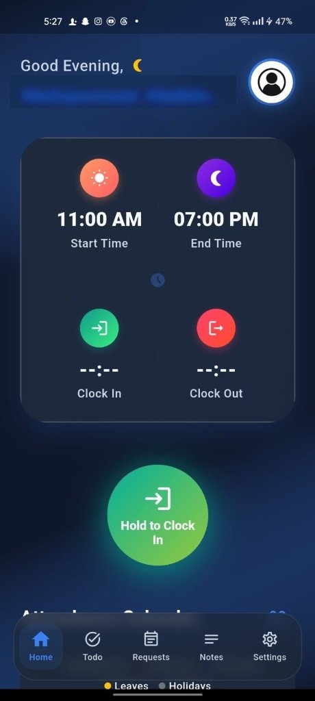 Gosor HR Mobile Clock In